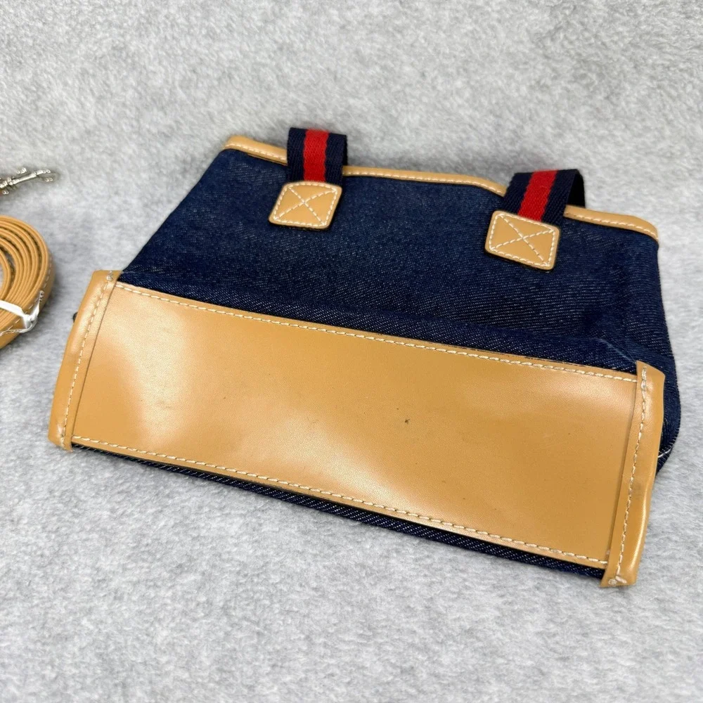 Tommy Hilfiger Denim Mini Tote Bag Women Small Blue Preppy Y2K Americana